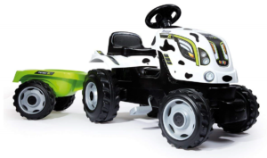 Smoby Traktor Bauernhoftraktor XL Kuh + Anhänger 710113 